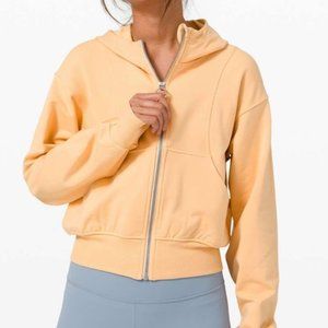Lululemon - Catch A Breath Zip Hoodie, size 4, Ivory Peach